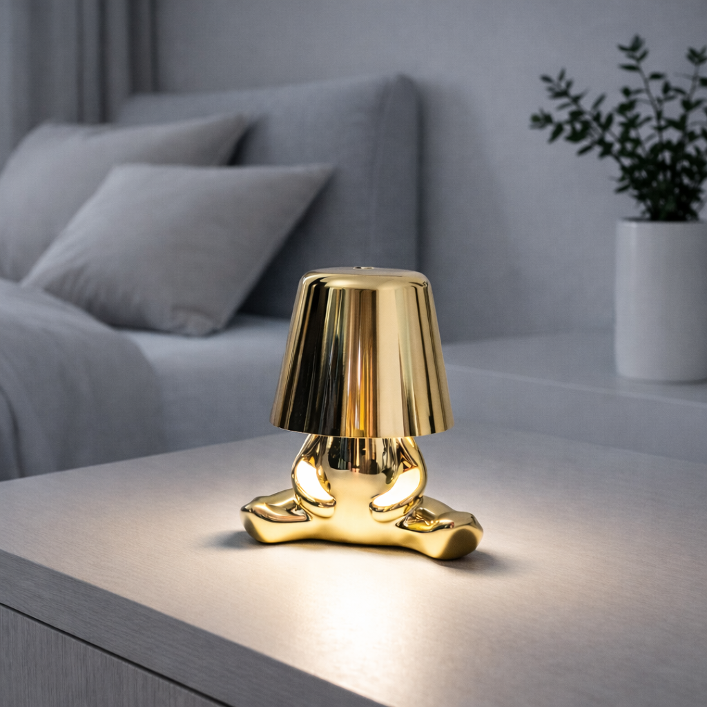 Mr. Glow – Gold Figure Touch Table Lamp