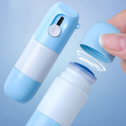 2-in-1 Shipping Label Eraser & Safety Box Cutter